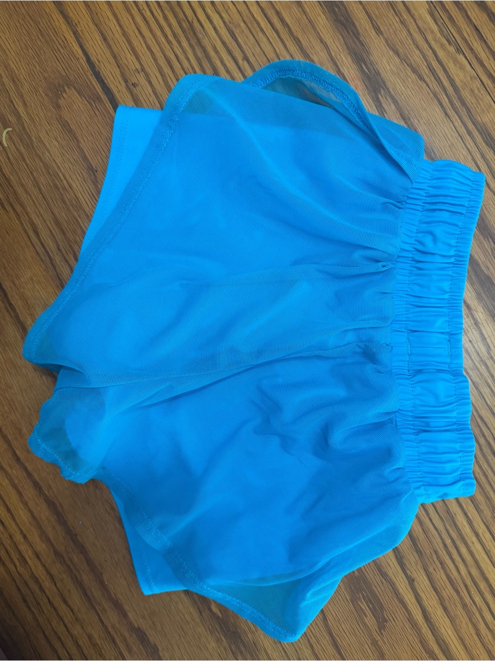 Bright Blue purple Pixies Mesh Athletic Dance Shorts